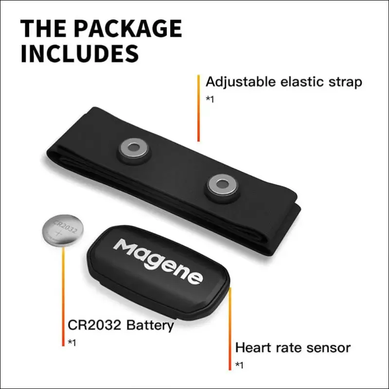 Magene h303 heart rate sensor - bluetooth & ant  upgrade, waterproof, 30-240 bpm, compact &