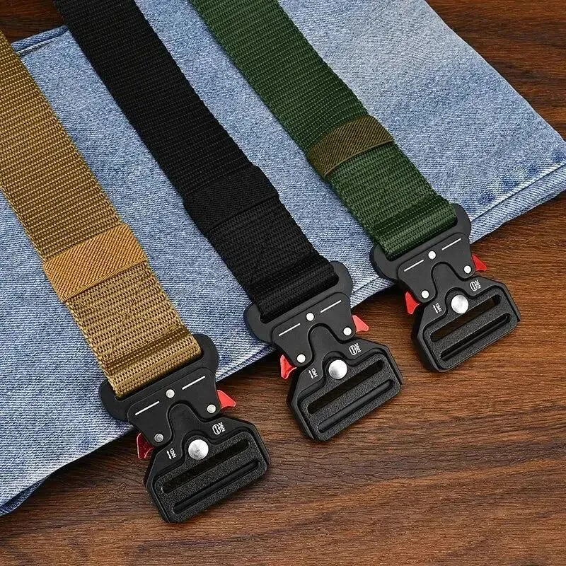 Men's Belt Army Outdoor Hunting Multi Function Tactical Belt Combat Survival Marine Corps Canvas For Nylon Belt Women Sport Belt