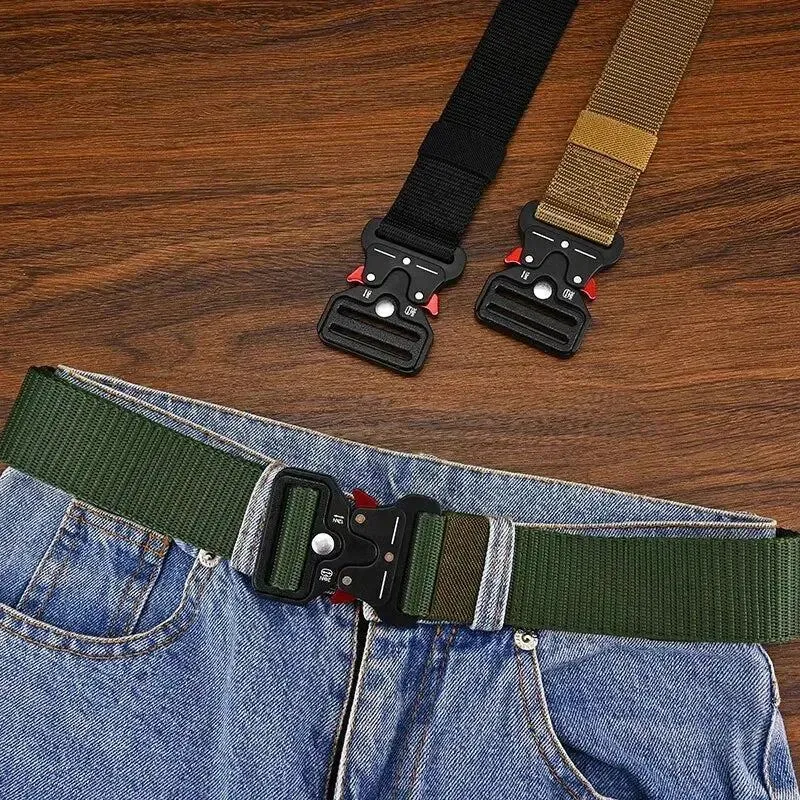 Men's Belt Army Outdoor Hunting Multi Function Tactical Belt Combat Survival Marine Corps Canvas For Nylon Belt Women Sport Belt
