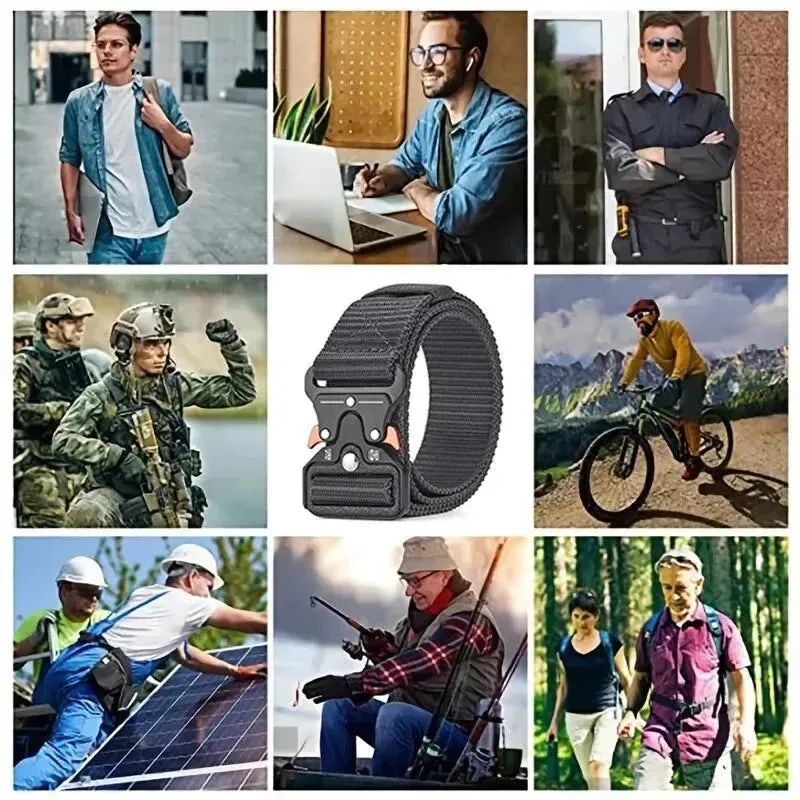 Men's Belt Army Outdoor Hunting Multi Function Tactical Belt Combat Survival Marine Corps Canvas For Nylon Belt Women Sport Belt