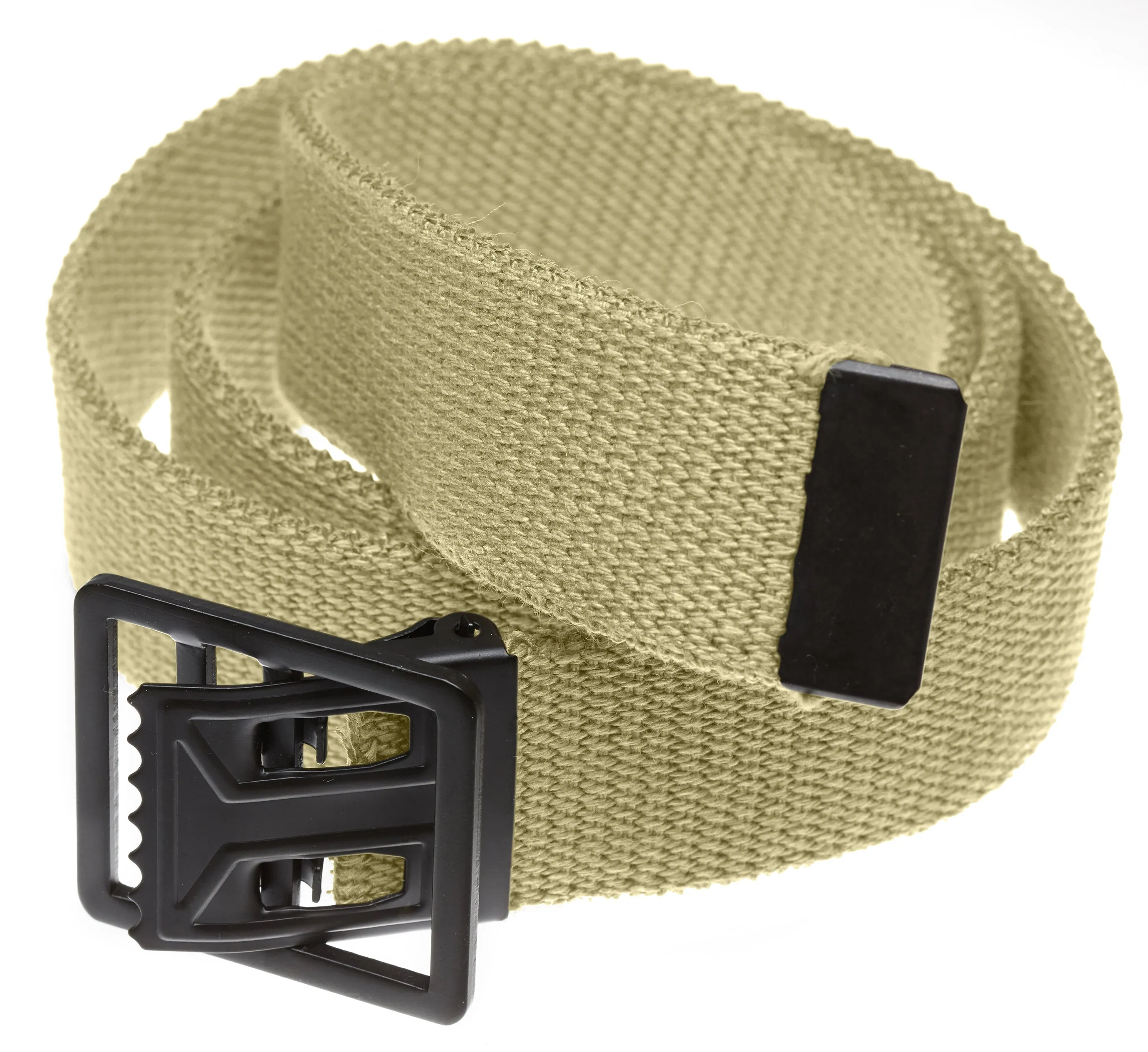Military Grade Web Belt with Black Open Face Buckle- 4 Colors!