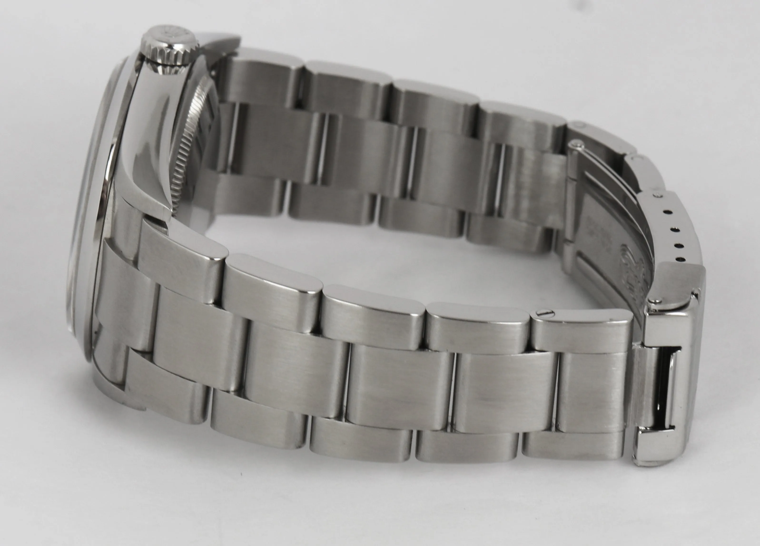 MINT 2009 ENGRAVED REHAUT Rolex Explorer I Black 36mm 114270 M Stainless Oyster