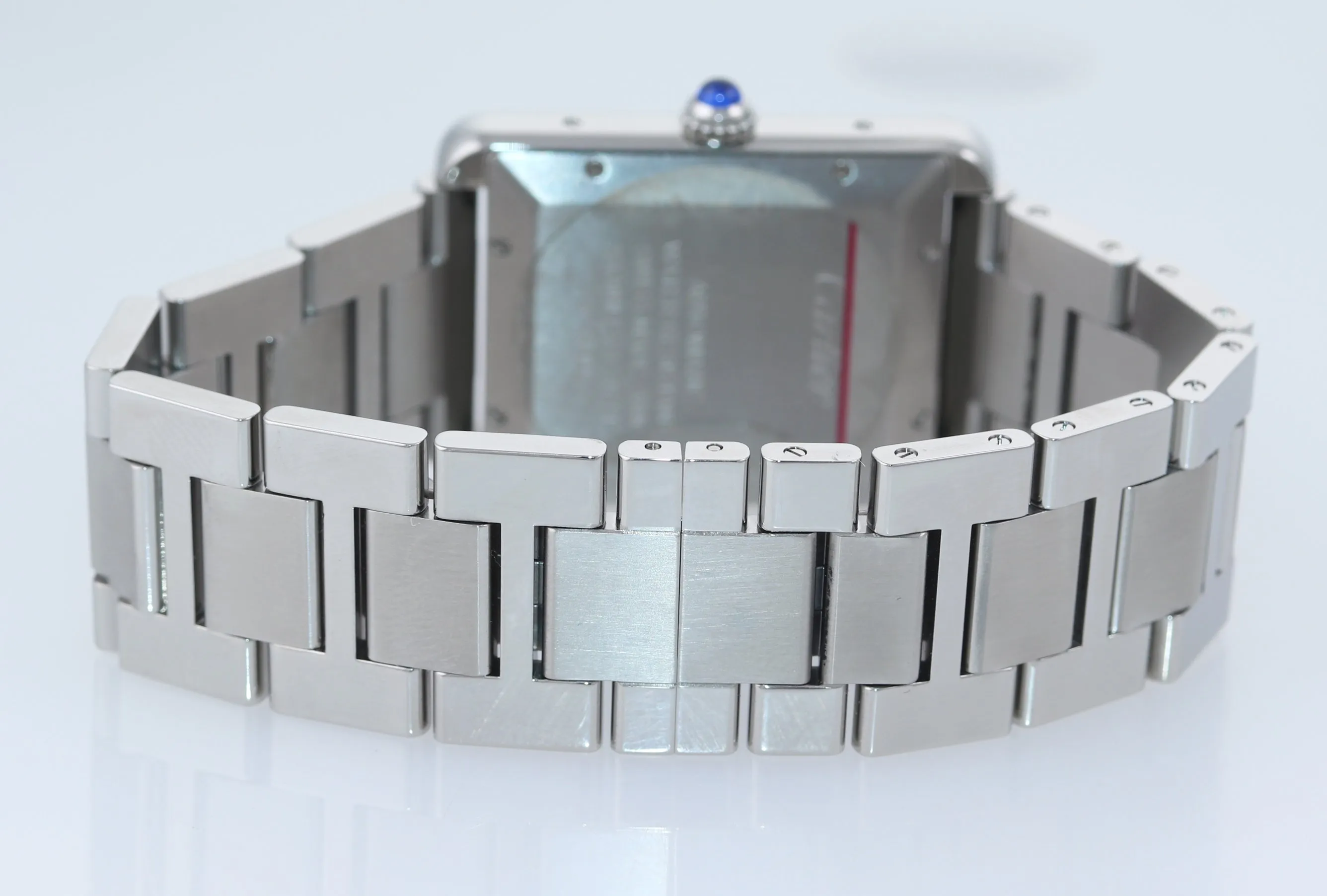 MINT Cartier Tank Solo XL 3800 Steel Automatic Silver Roman Date Watch W5200028