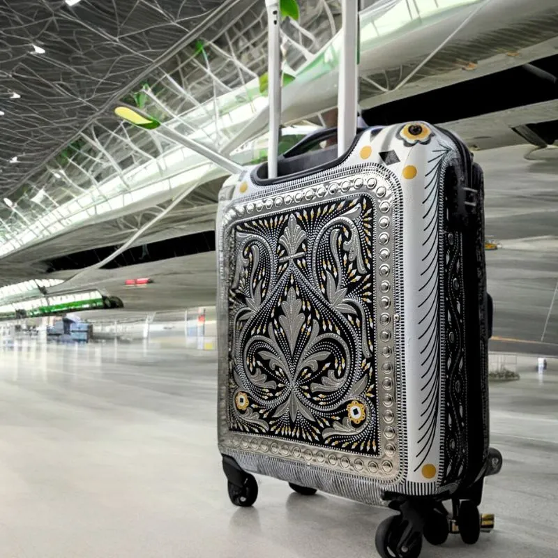 Monochrome Chamakpatti Travel Suitcase