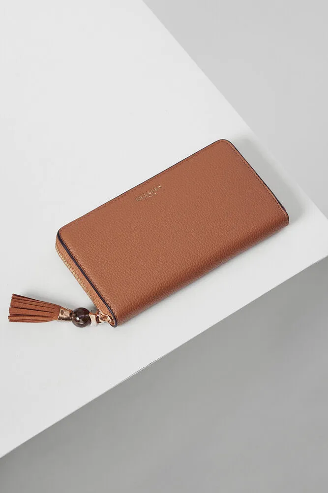 Myrtle Camel Large Tassel Purse