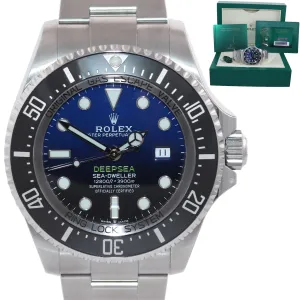 NEW JAN 2021 PAPERS Rolex Sea-Dweller Deepsea Cameron Blue 126660 44mm Watch Box