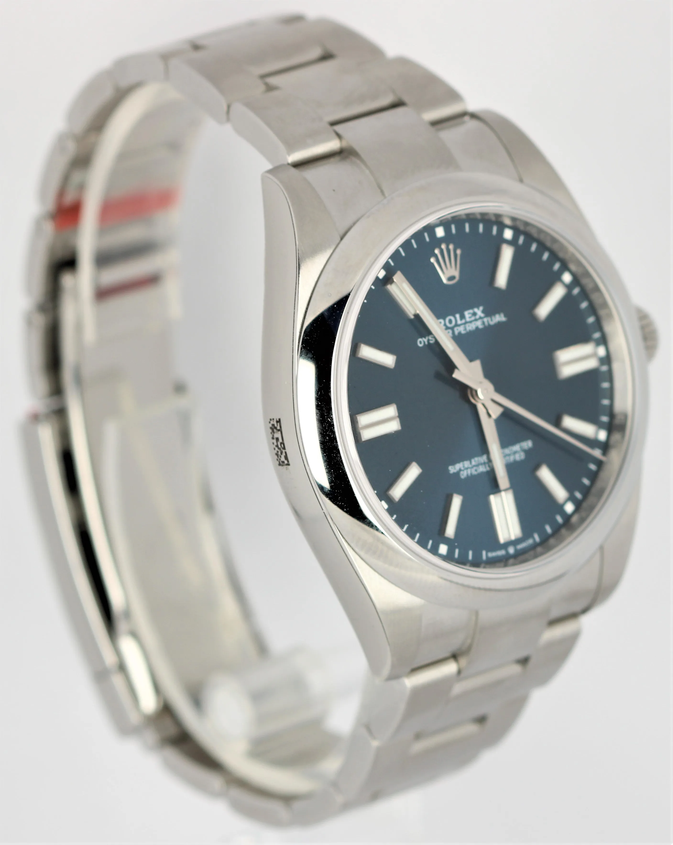 NEW STICKERED 2020 Rolex Oyster Perpetual 41mm Blue Stainless 124300 Watch B&P