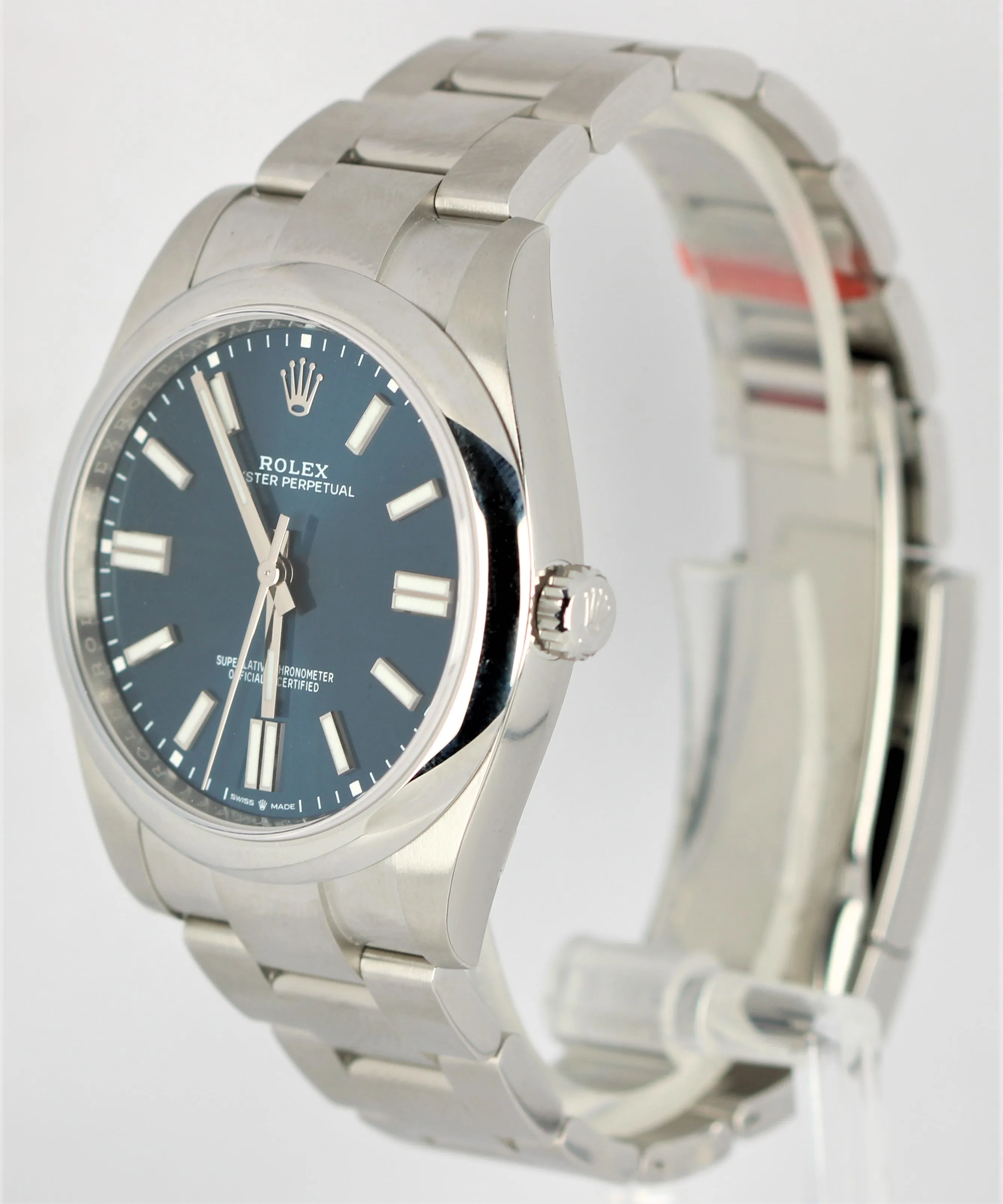 NEW STICKERED 2020 Rolex Oyster Perpetual 41mm Blue Stainless 124300 Watch B&P