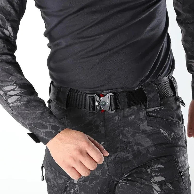 Outdoor Tactical Multi Function Canvas Belt