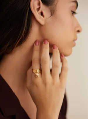 Outhouse   I   OH Petite Fifth Avenue Poppi Ring Brass, Gold Accessories OHAW21RI011