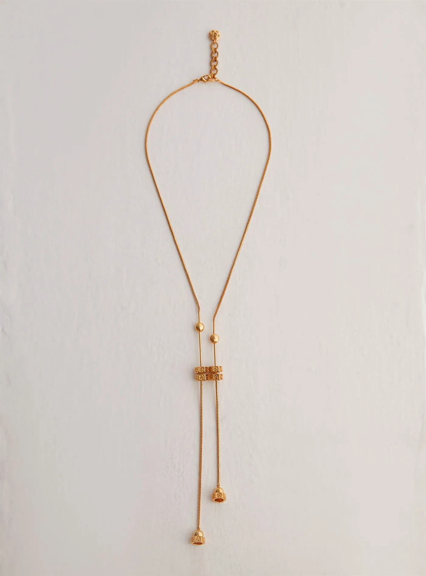 Outhouse   I   Oh Poppi Little Italy Lever Necklace Brass, Gold Accessories OHAW21NE301