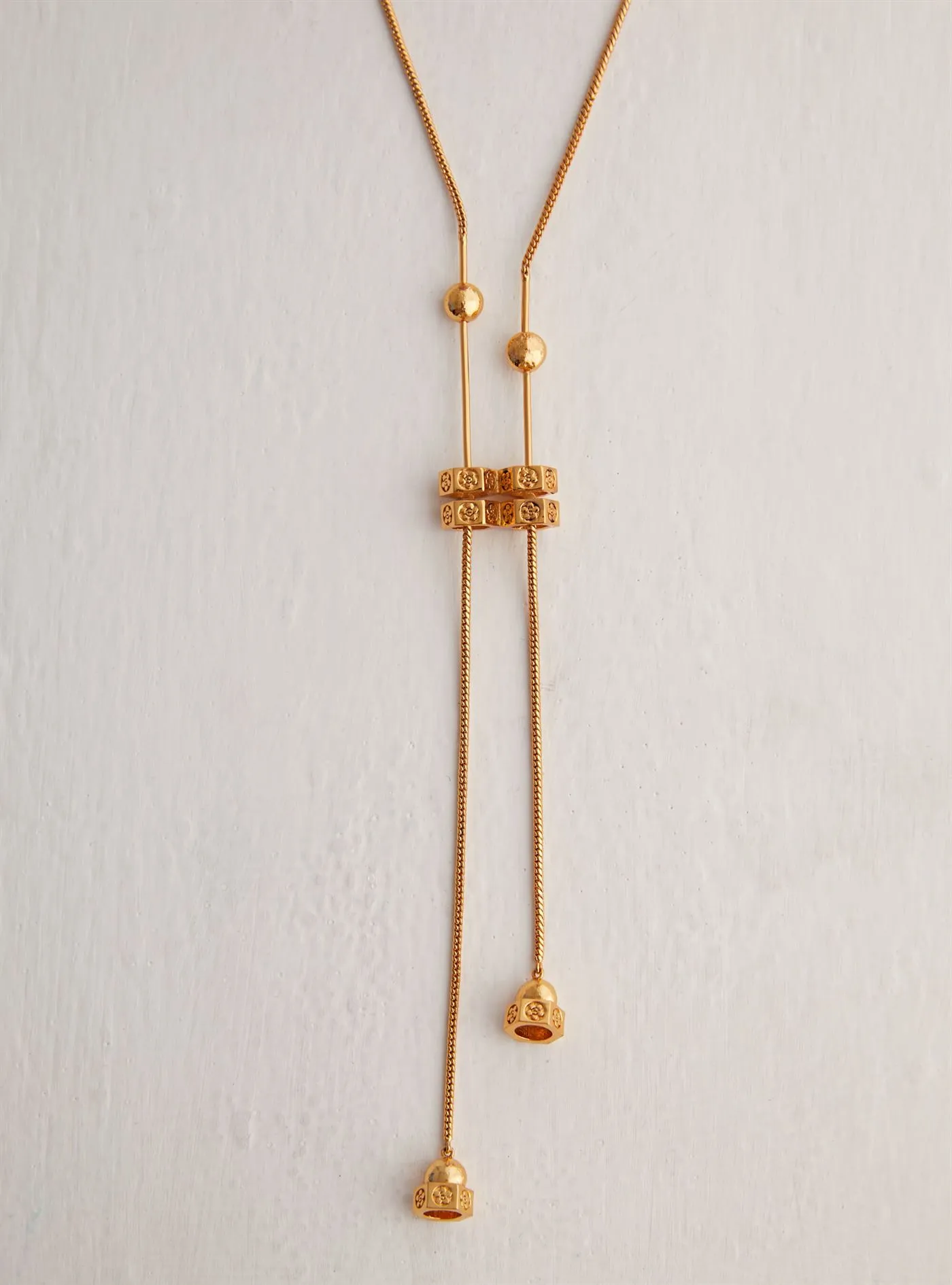 Outhouse   I   Oh Poppi Little Italy Lever Necklace Brass, Gold Accessories OHAW21NE301