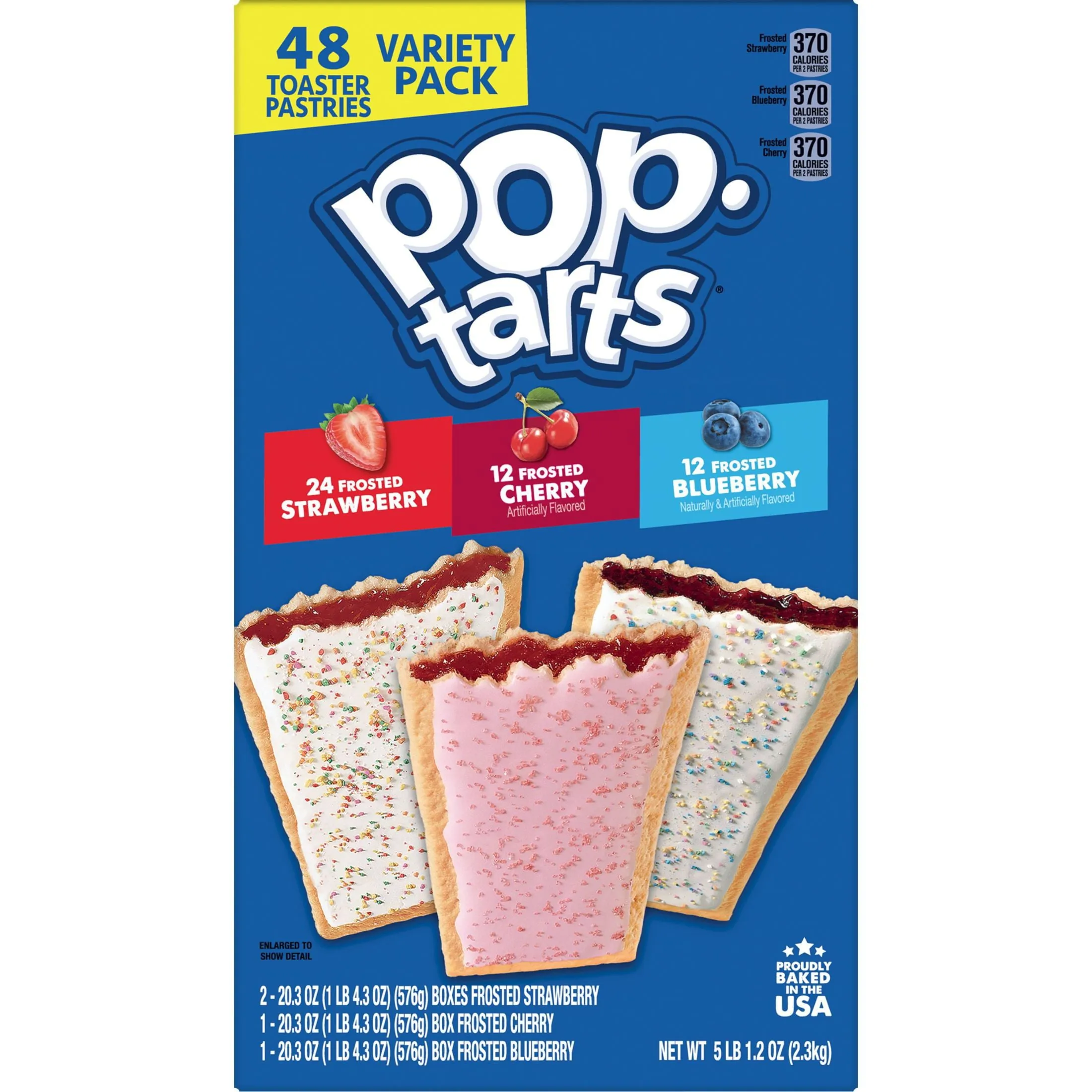 Pop Tarts Variety Pack Breakfast Toaster Pastries, 15.23 lb, 48 Count