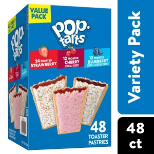 Pop Tarts Variety Pack Breakfast Toaster Pastries, 15.23 lb, 48 Count