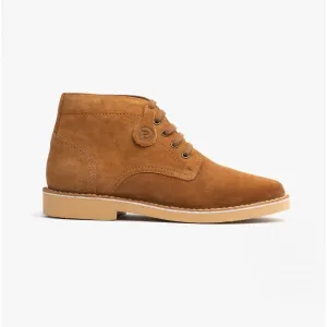 Popps RANGER Mens Desert Boots Cognac