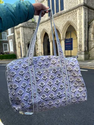 Powder Blue Duffle Bag