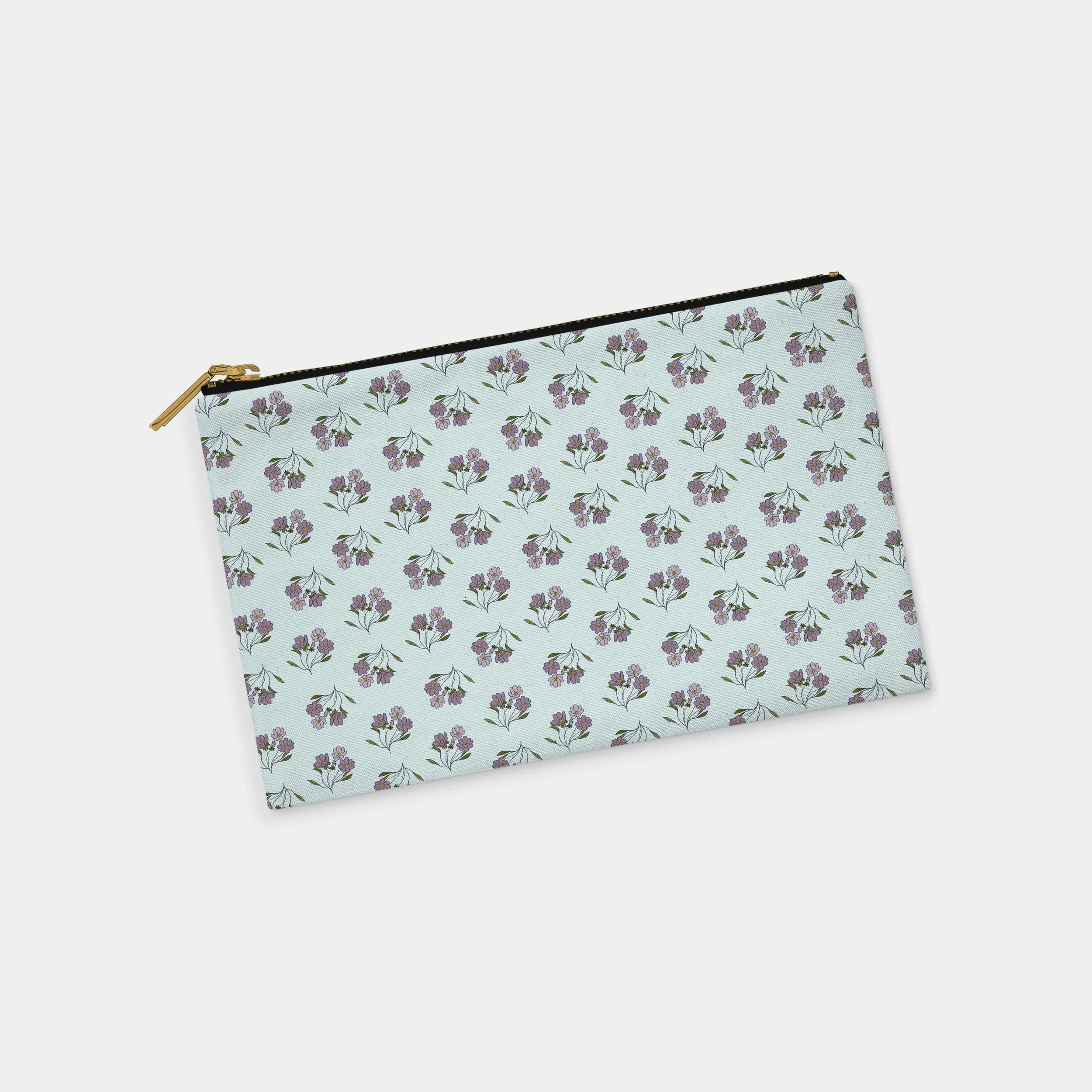 Purple Dogwood Flower Personalized Zipper Pouch