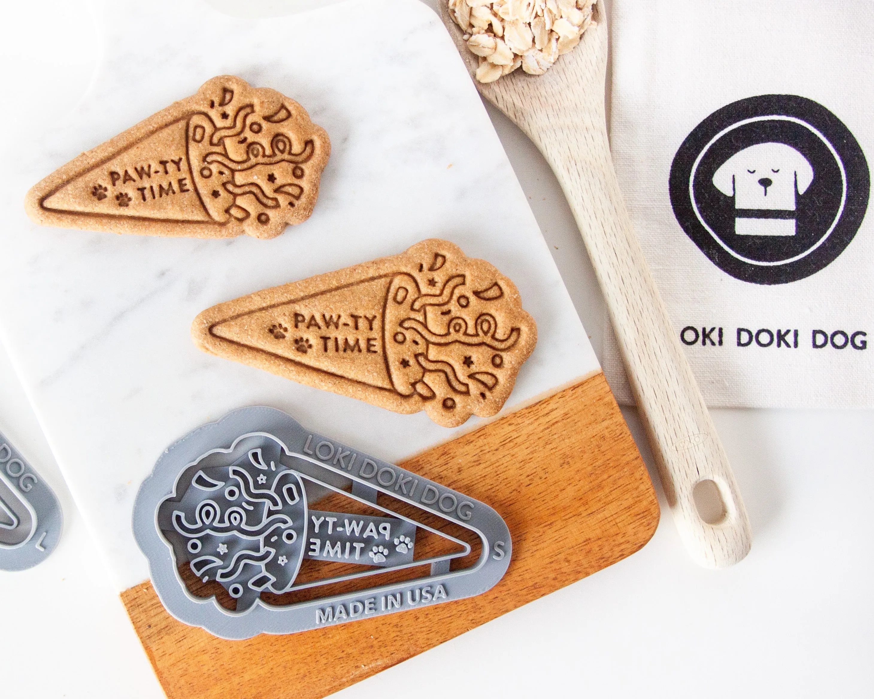 "Paw-ty Time" Confetti Popper Shaped Cookie Cutter