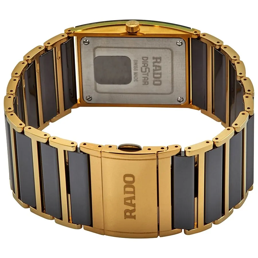 Rado Integral Black Dial Ladies Two Tone Watch R20787762