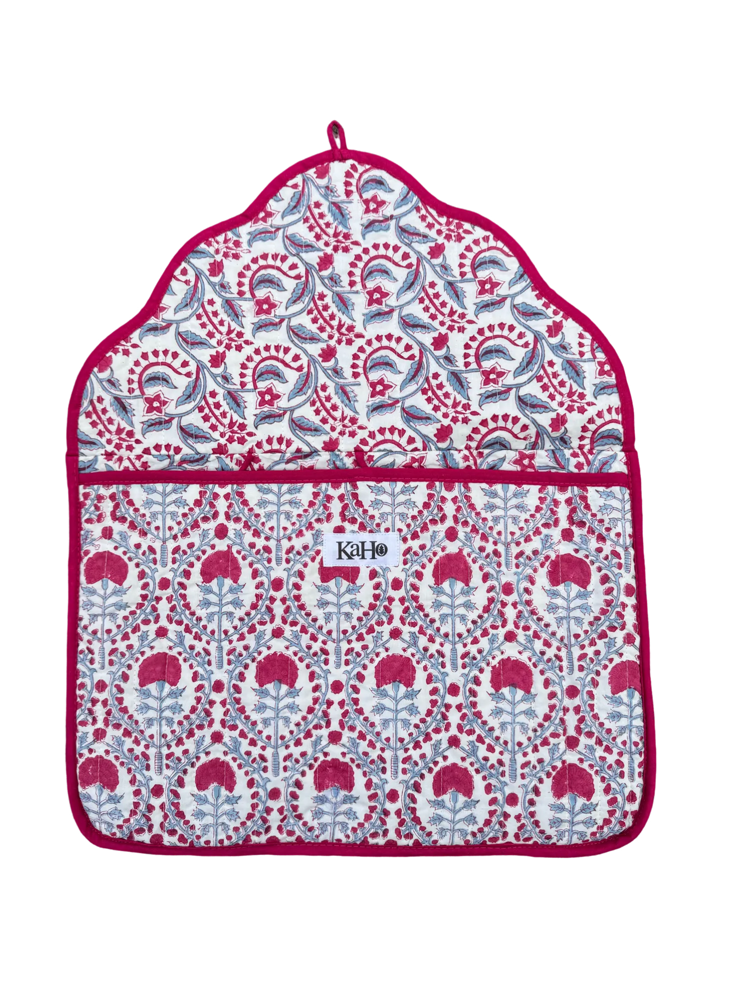 RASPBERRY AND BLUE TRELLIS LAPTOP CASES