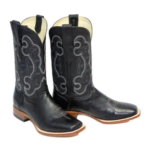 REPARO TX Men’s Liga Black Western Boots Whit Black Top