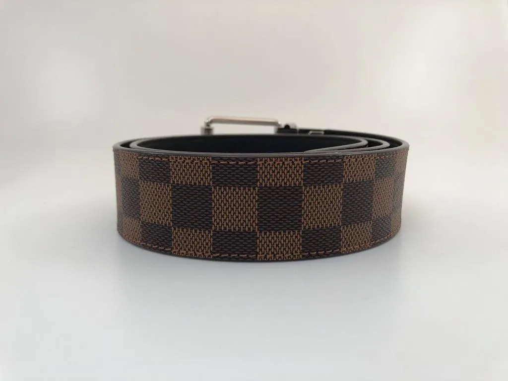 Reversible Damier Ebene Belt