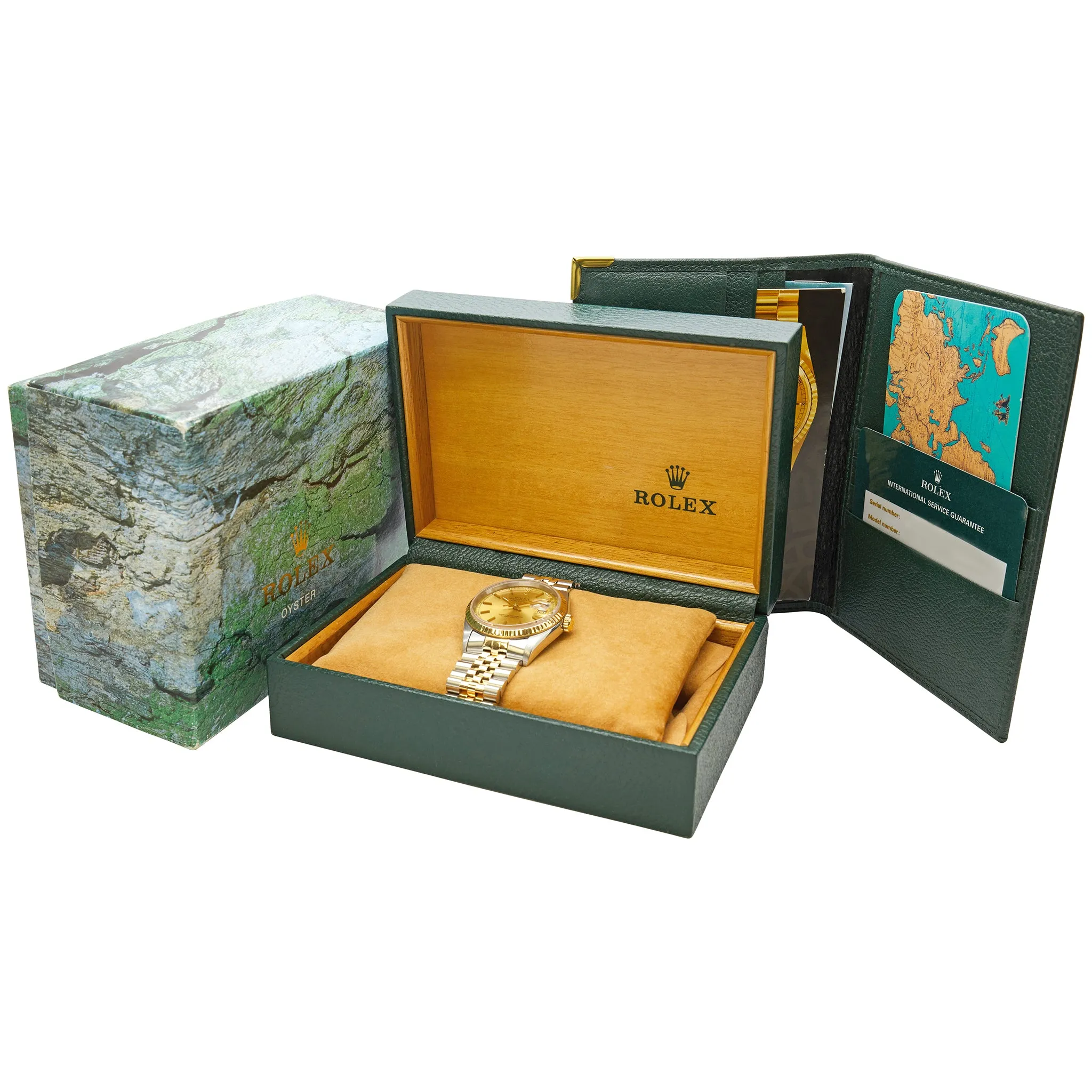 Rolex Datejust 16233 Gold Dial Automatic Watch