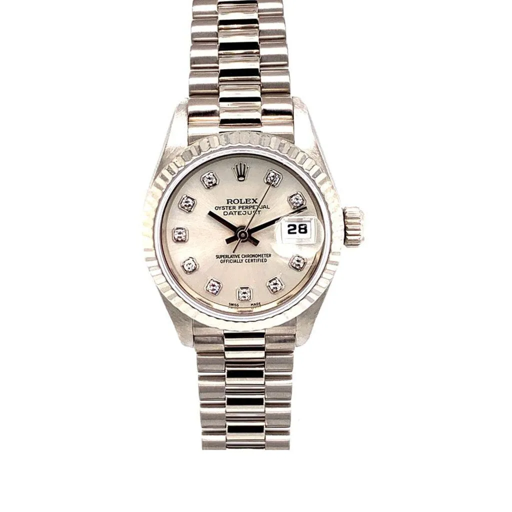 Rolex Datejust 18K White Gold 26MM 69179 - Pre-Owned