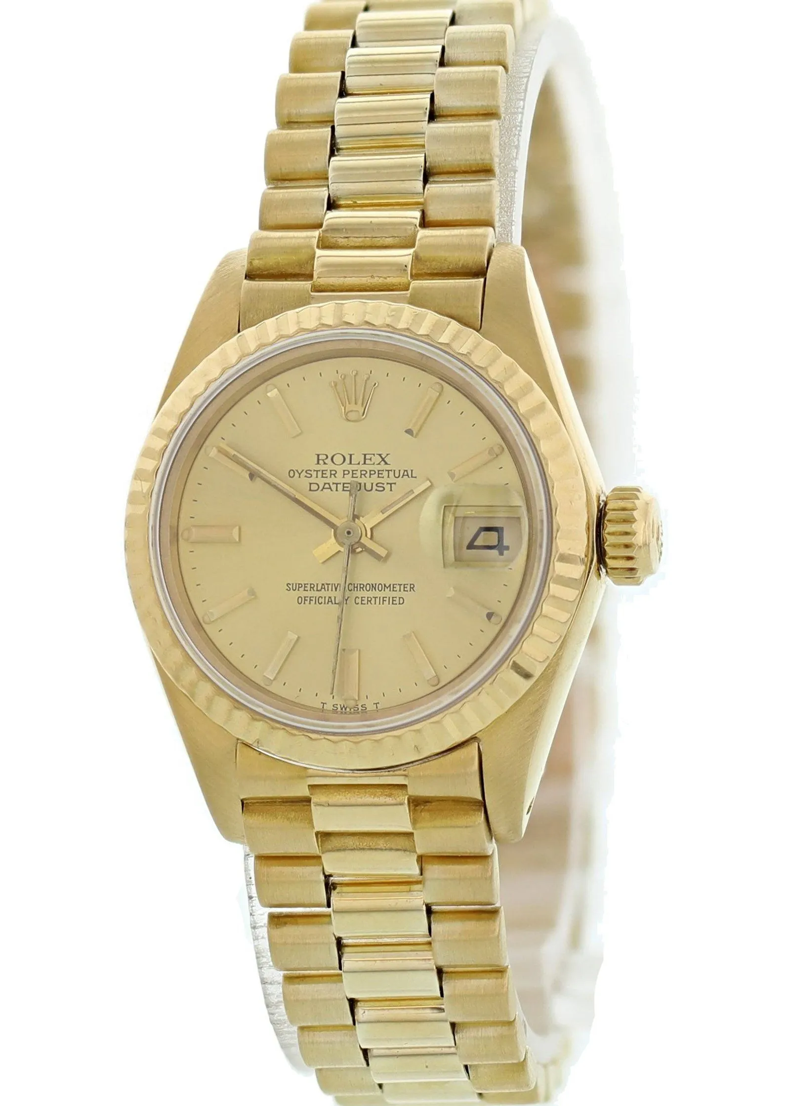 Rolex Oyster Perpetual Datejust 6917 18K Yellow Gold Ladies Watch
