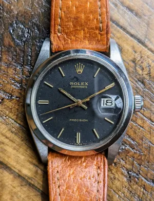 Rolex Oysterdate 6694  - Matte Black Dial