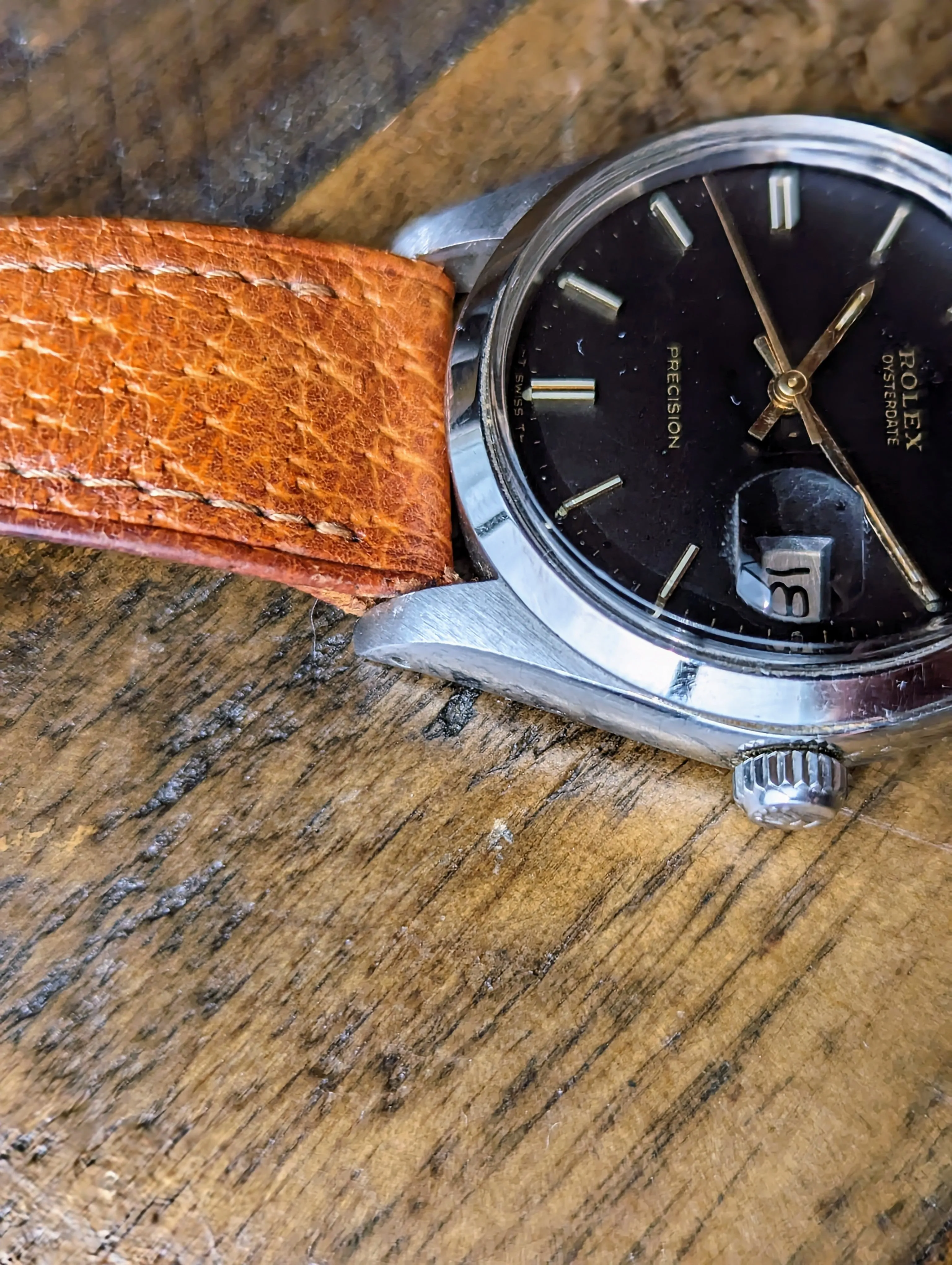 Rolex Oysterdate 6694  - Matte Black Dial