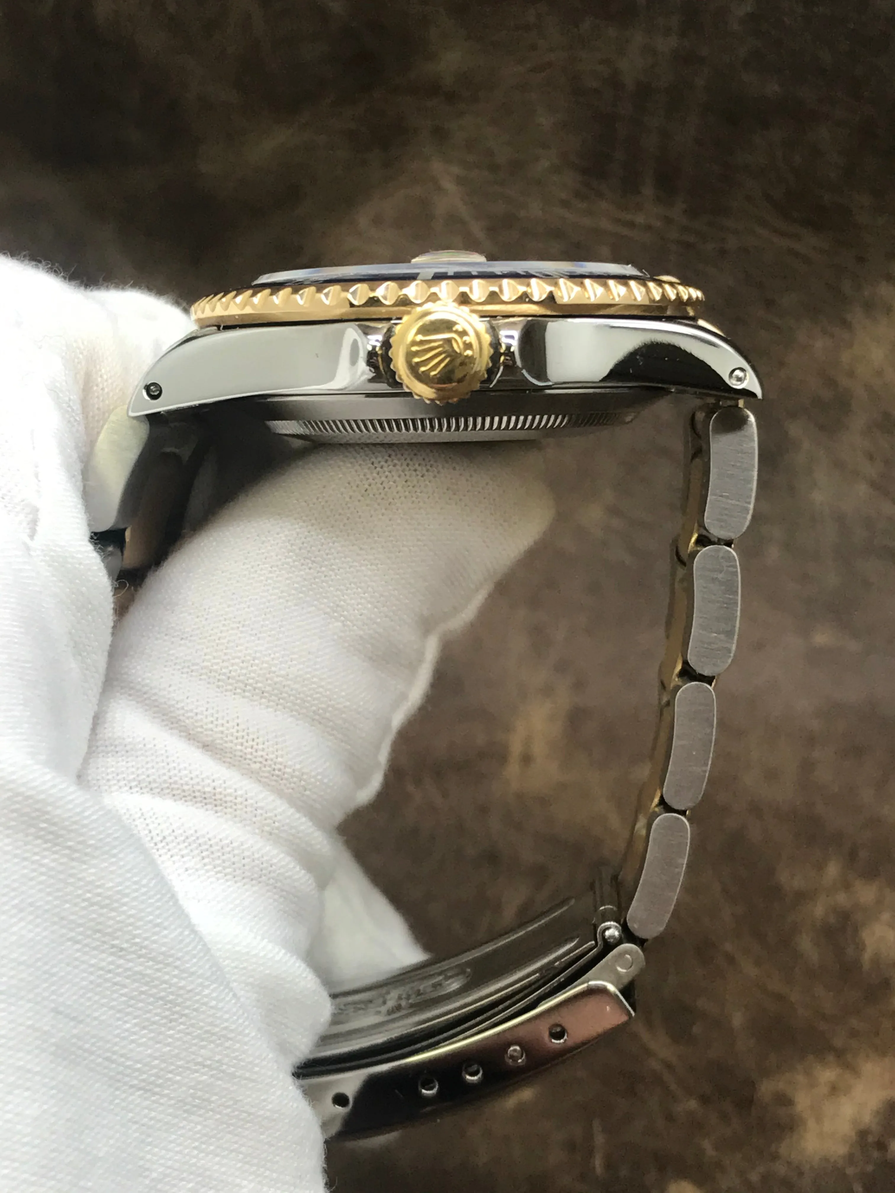 Rolex Submariner Date 16613 Champagne Dial Automatic Men's Watch