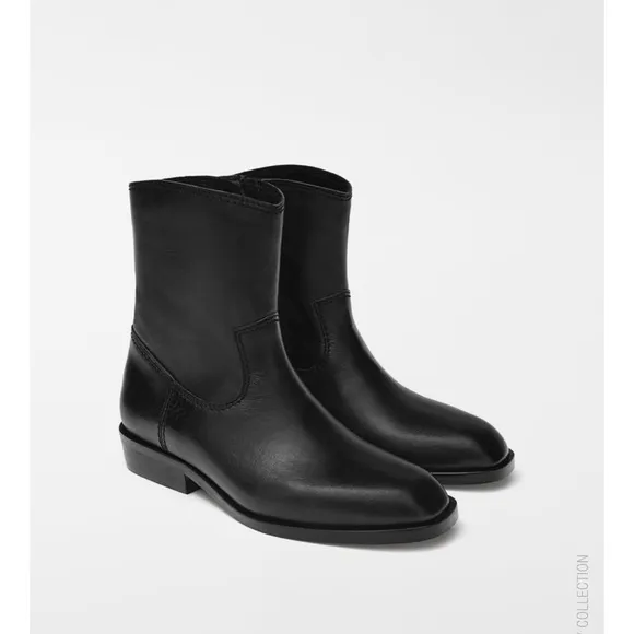 ✨SALE ✨ZARA LIMITED EDITION KIDS/ LEATHER COWBOY ANKLE BOOTS ✨SALE ✨