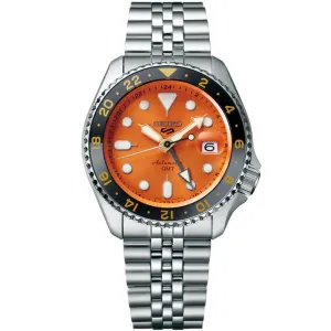 Seiko 5 Sports SSK Series GMT SSK005 Orange Dial Automatic Watch