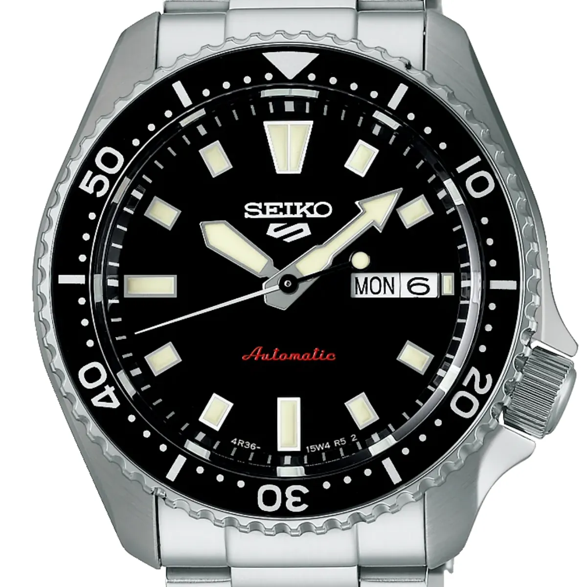 Seiko SRPL85K1: Modern Automatic Sports Watch in Black