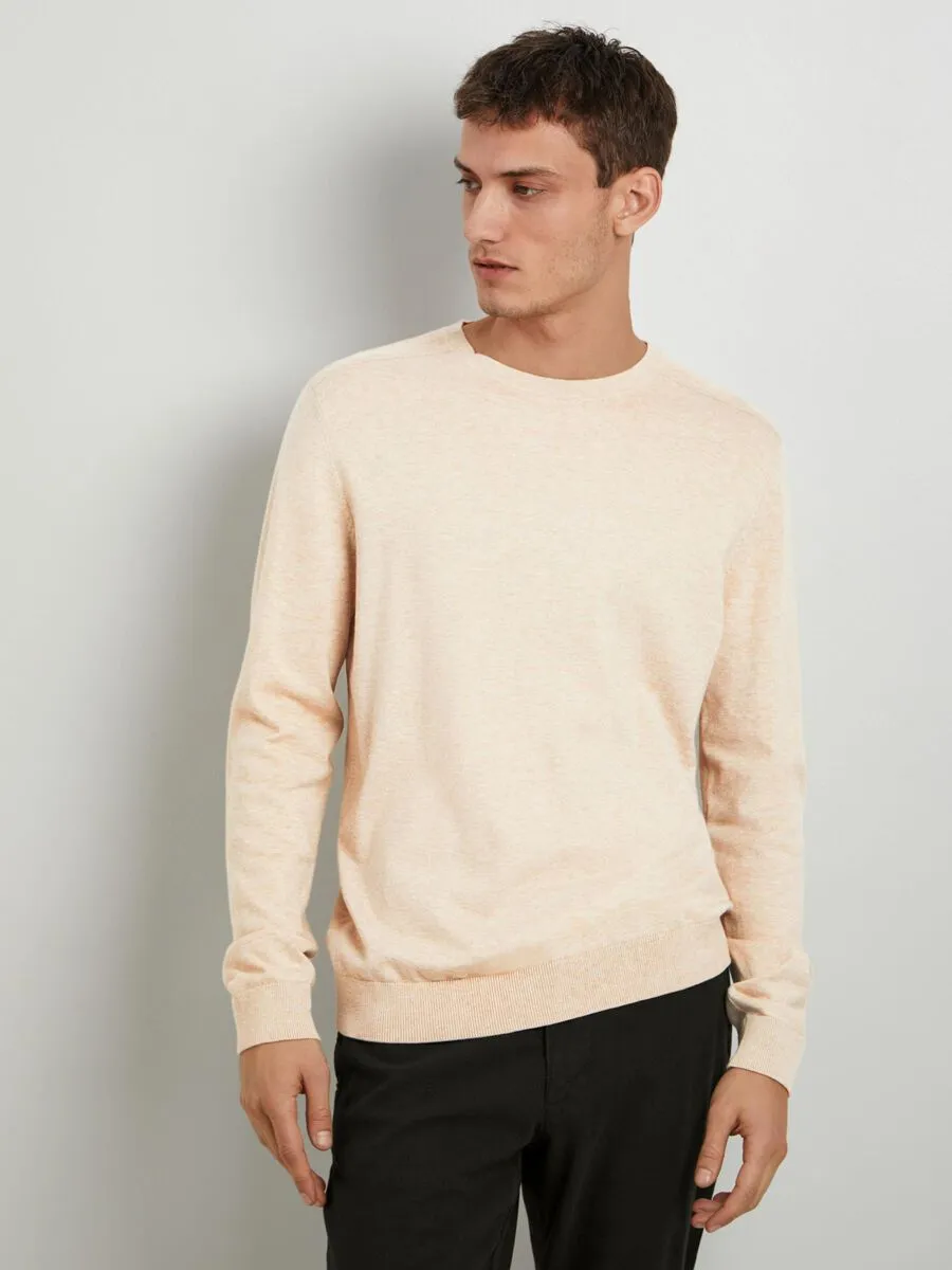 SELECTED | LANGARM STRICKPULLOVER BERG | Oatmeal