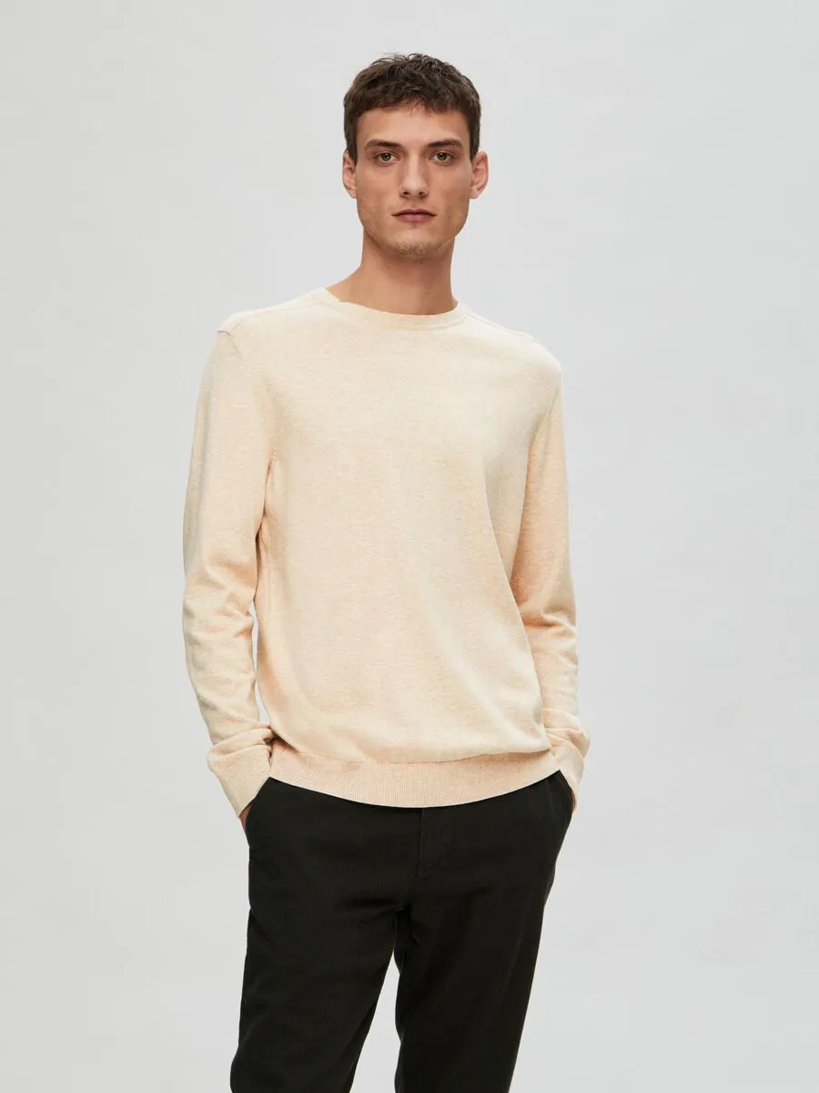 SELECTED | LANGARM STRICKPULLOVER BERG | Oatmeal