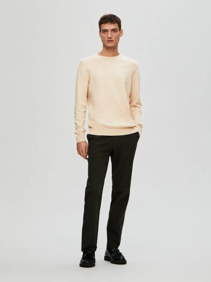 SELECTED | LANGARM STRICKPULLOVER BERG | Oatmeal