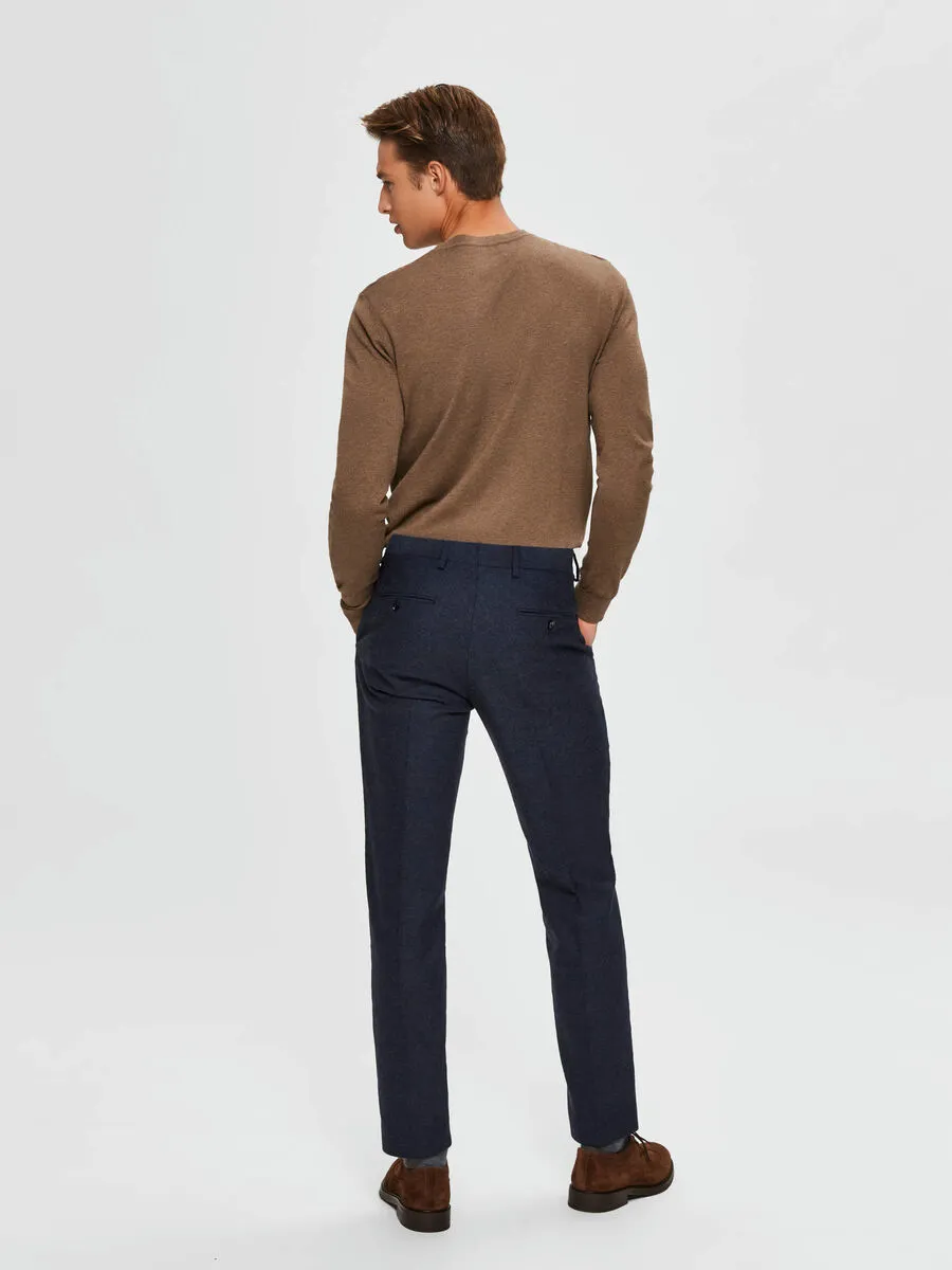 SELECTED | LANGARM STRICKPULLOVER BERG | Teak
