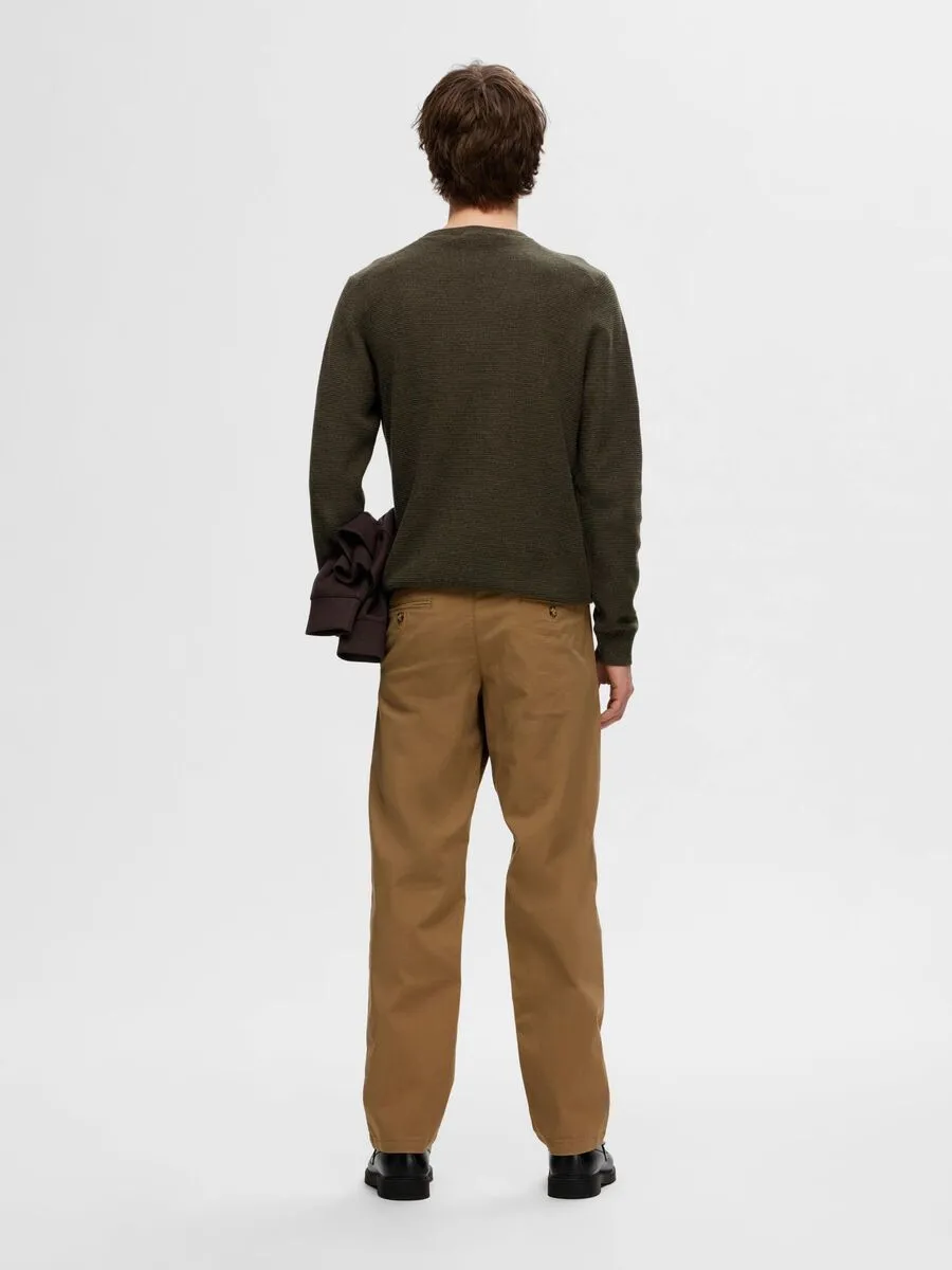 SELECTED | PULLOVER ROSS MIT RUNDHALSAUSSCHNITT | Forestnight