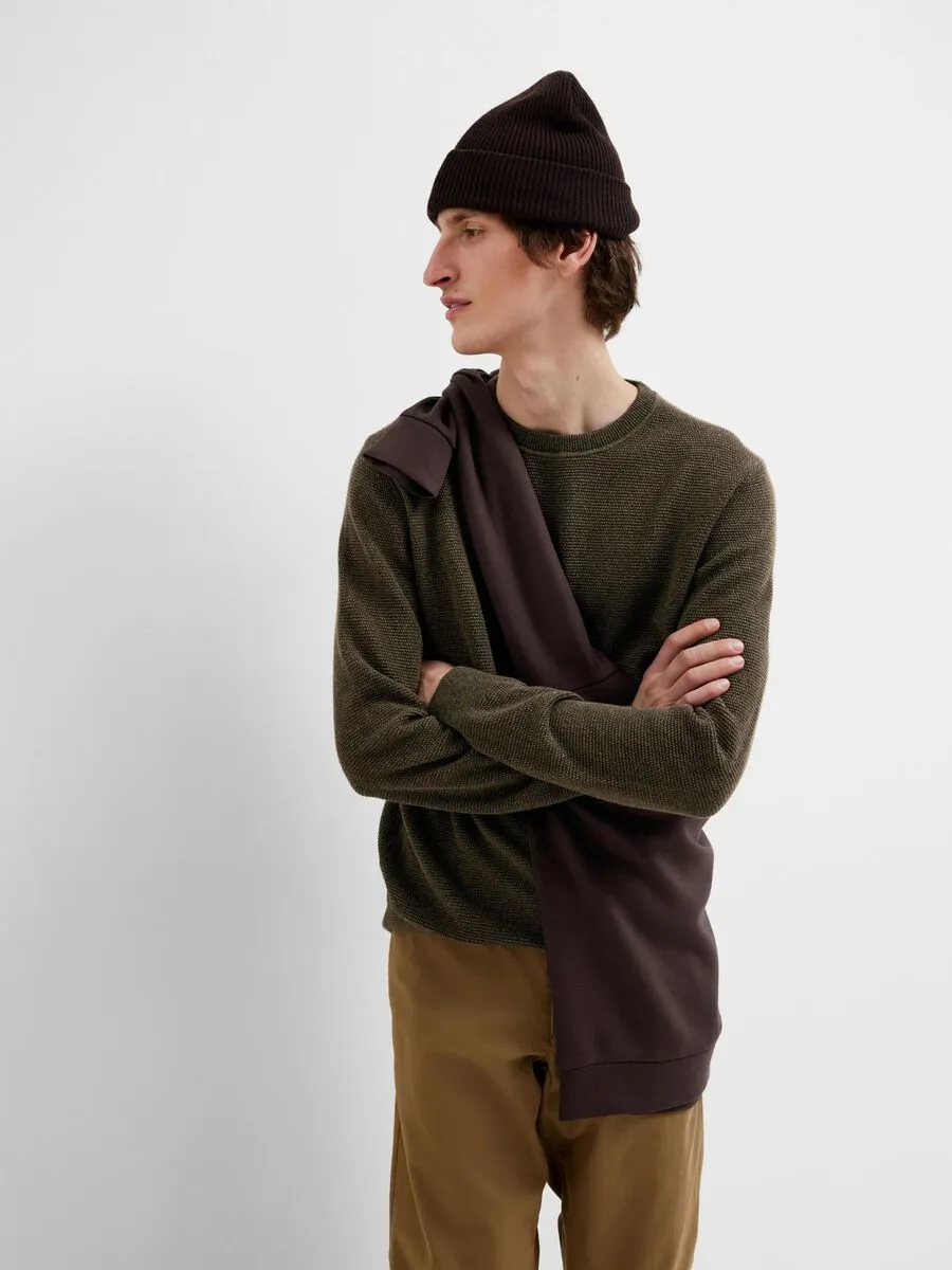 SELECTED | PULLOVER ROSS MIT RUNDHALSAUSSCHNITT | Forestnight