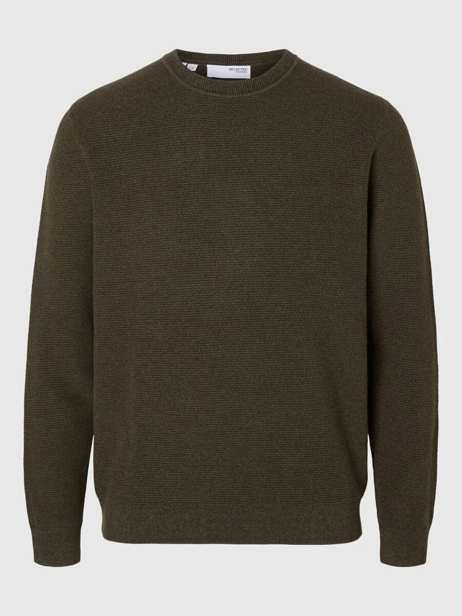 SELECTED | PULLOVER ROSS MIT RUNDHALSAUSSCHNITT | Forestnight