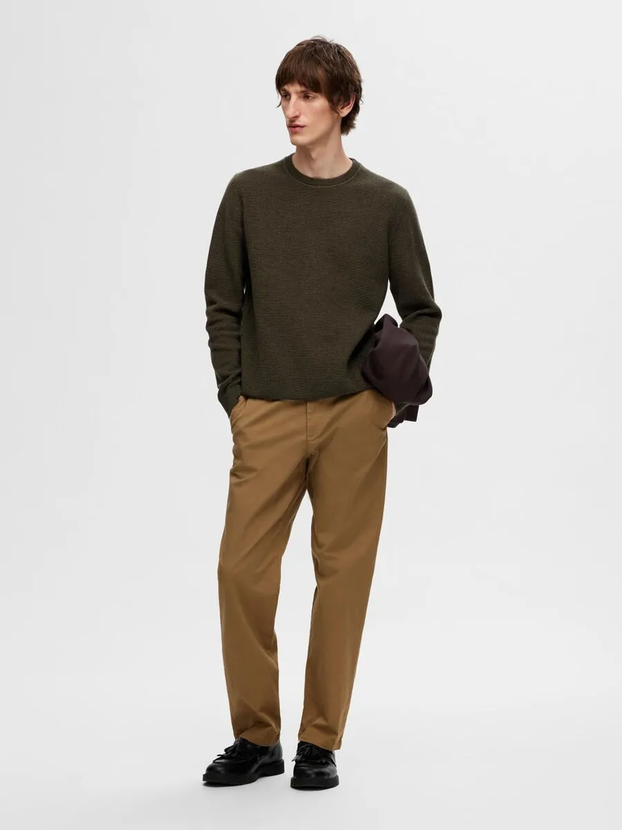 SELECTED | PULLOVER ROSS MIT RUNDHALSAUSSCHNITT | Forestnight