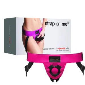 Strap On Me Leatherette Harness Curious - Fuchsia