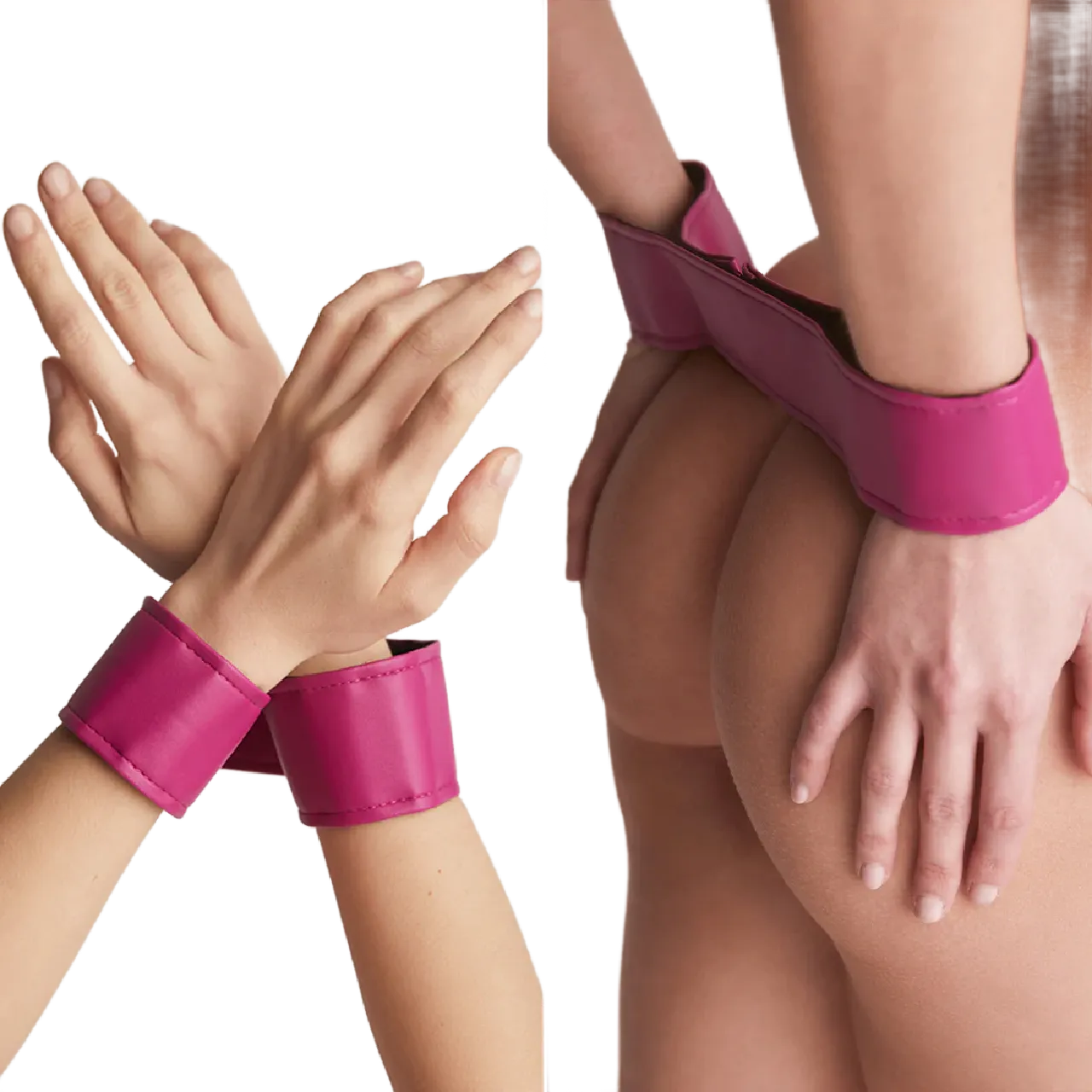 Strap On Me Leatherette Harness Curious - Fuchsia