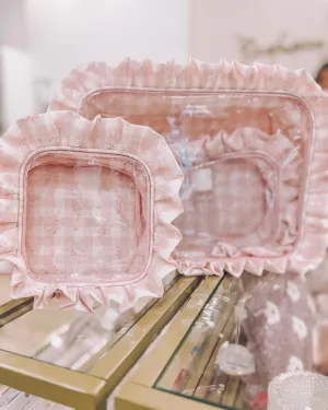 Sweet Gingham Cosmetic Bags