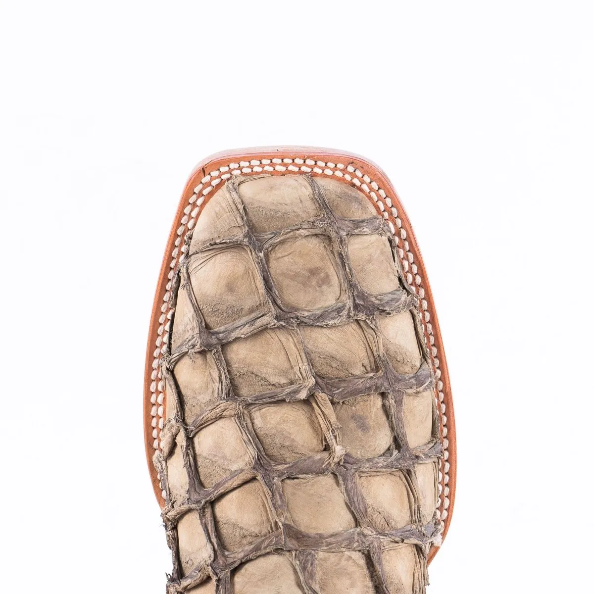 TANNER MARK MEN'S EXOTIC LEATHER Fish Sand Dune Cowboy Boots