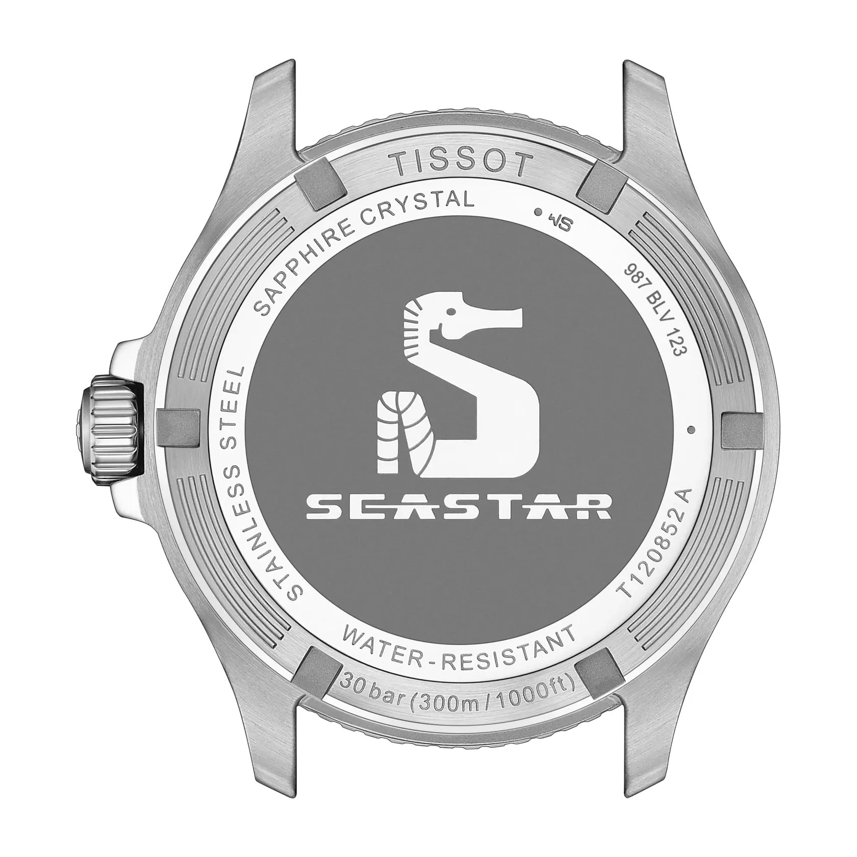 Tissot Seastar 1000 Quartz GMT Mens Stainless Steel Black Dial Black Rubber Strap Watch