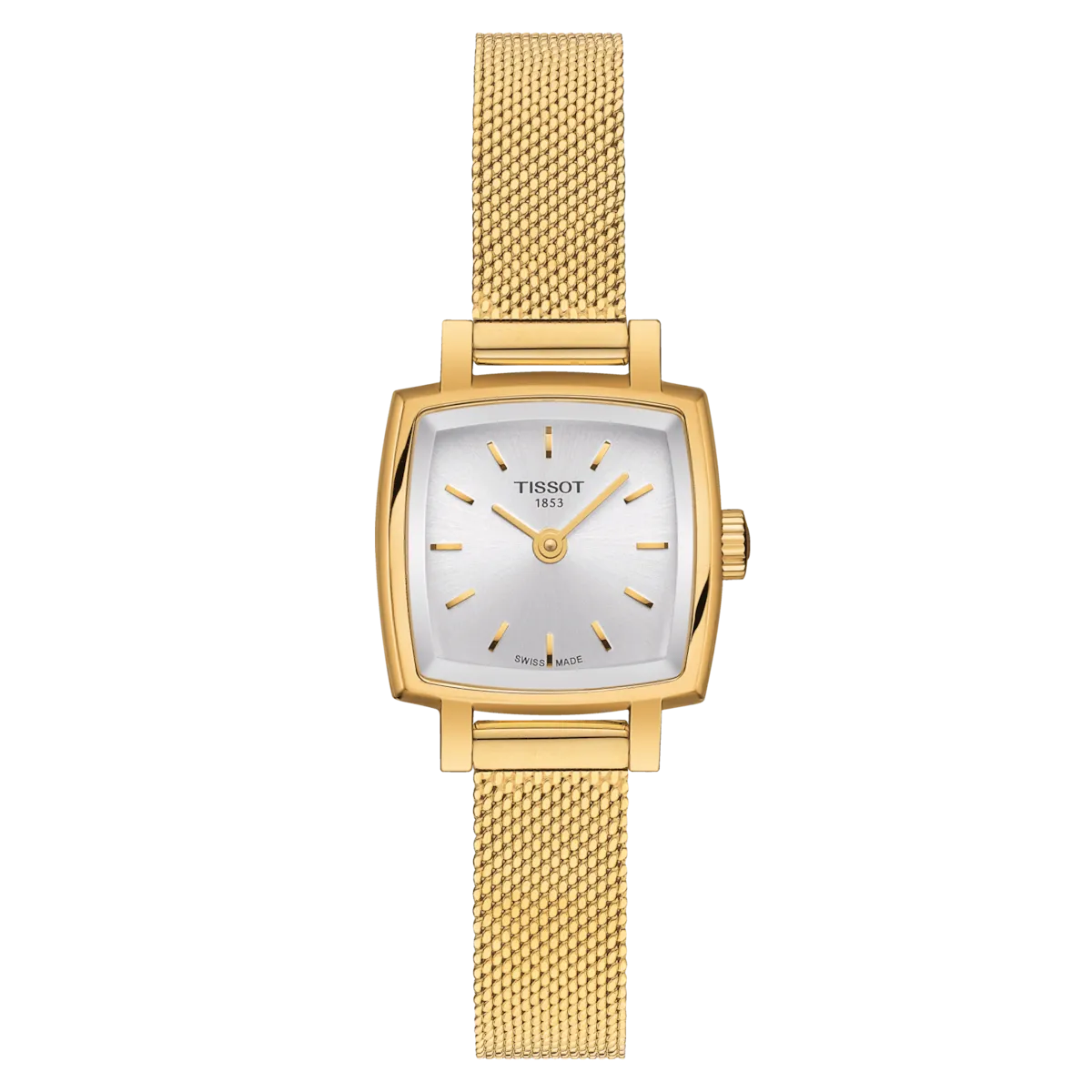 Tissot T-Lady Lovely Square Silver Dial Women 20mm