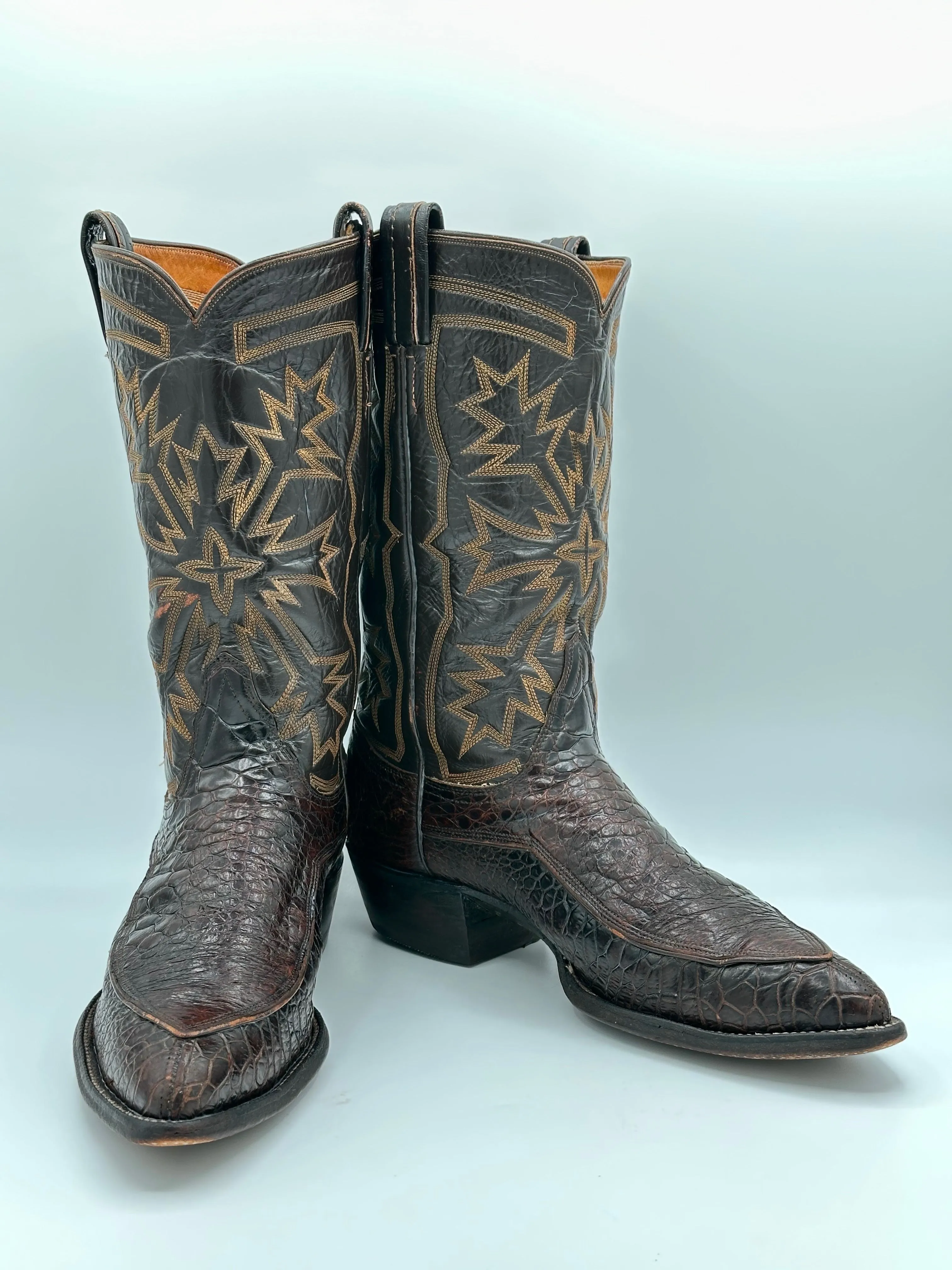 Tony Lama 1960s Preban Sea Turtle Cowboy Boots size 10 D